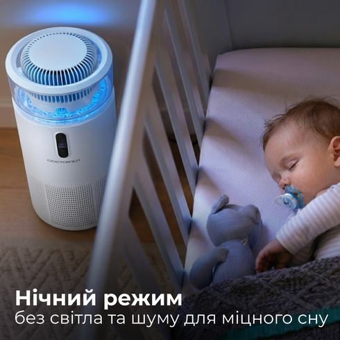 Многофункциональный воздухоочиститель 4-в-1 Doctor-101 Kadros с увлажнителем воздуха, УФ лампой и ионизатором. Воздухоочиститель с увлажнителем