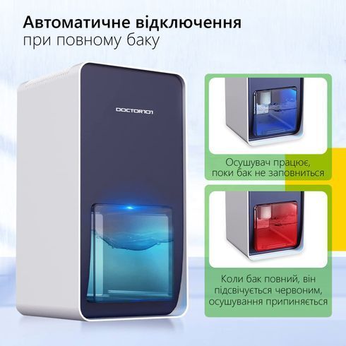 Конденсационный осушитель воздуха Doctor-101 LEVANTE. Влагопоглотитель для квартиры  на 1,2 л