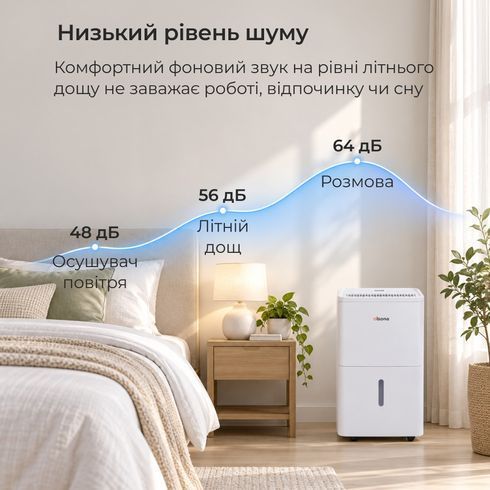 Осушувач повітря Olsona Brisote 30 л/день, до 100 м2