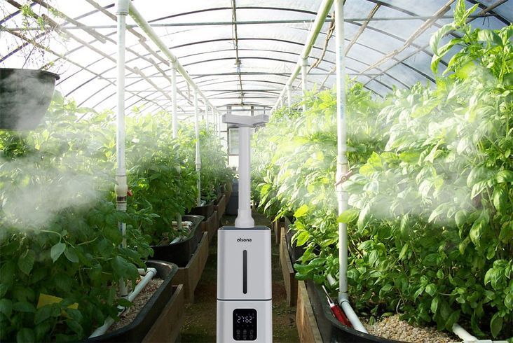 Ультразвуковий промисловий зволожувач повітря Olsona GardenFog на 15л. Туманоутворювач для теплиць та оранжерей з чотиристоронньою насадкою